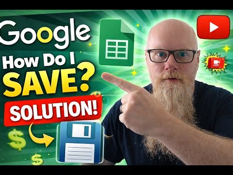 Google Sheets How do i save? SOLUTION