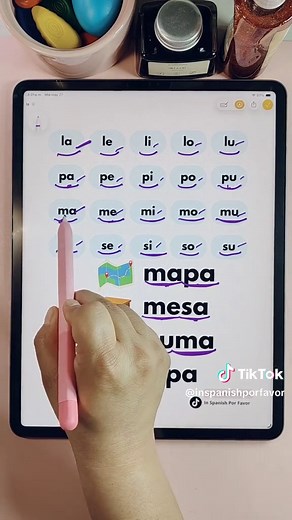 Sílabas con L, P, M y S: sílabas y palabras para aprender a leer