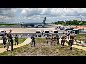 Red Alert Takeoff: US Pilots Scramble to KC-135 Tankers in Emergency Response