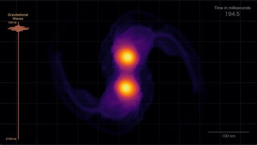 Superheavy Neutron Star Merger's Audio Jumps Thousands Of Hertz In Simulation