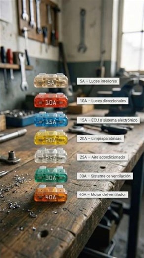 Did you know that each fuse color represents a specific amperage? #automobile #automotive #fuse