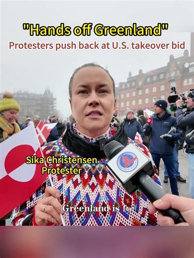 "Greenland is not for sale" -- Thousands protest in Danish capital against U.S. takeover bid