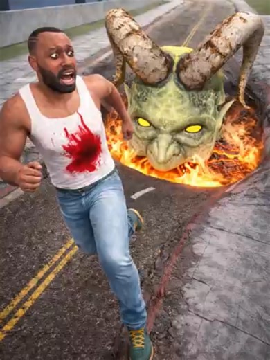 Giant Devil Hole Vs Franklin in Indian Bike Driving 3d #devil #hole #franklin #indianbike3d #game