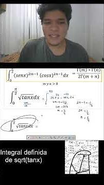Integral definida de sqrt(tanx) sin antiderivada #matematicas #calculo_integral #integrales