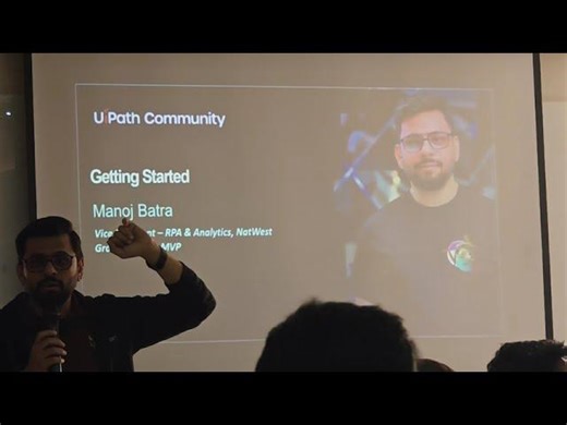 UiPath Delhi NCR Community Meetup Part 1 | Mannoj Batra