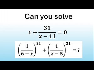 An Amazing Algebra Challenge | 95% Fail to Solve