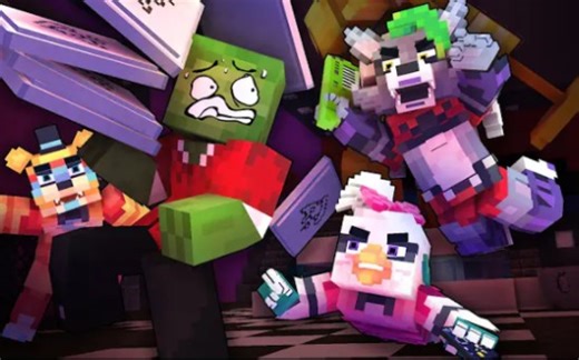 【Ghost block Animations】Minecraft|Five Nights At Freddy's