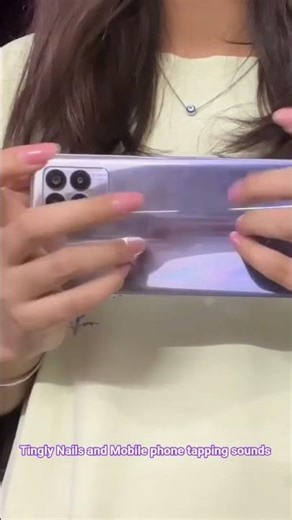 ASMR: Tingly Nails and Mobile Phone tapping sounds 😌💜#asmr #asmrsounds #satisfying #relaxing #relax