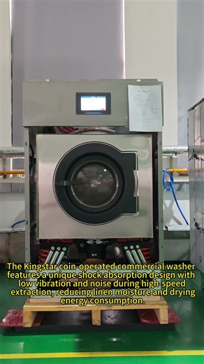 Kingstar Coin-Operated Commercial Washer: Low Vibration, Quiet & Energy-Efficient