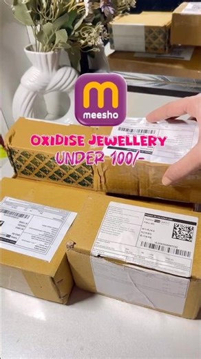 Meesho jewellery haul under 100/- 💍💎 #unboxing #meesho #jewellery #affordable #shorts #ashortaday