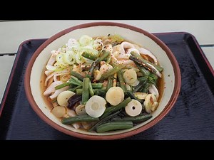 行列のできる屋上にある讃岐うどん店！【かるかや】『冷し山菜うどん』が旨い！高コスパ！東京・池袋