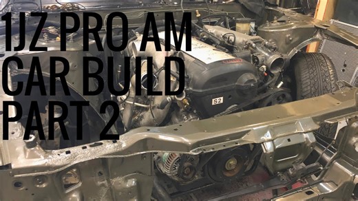 Finishing up the Engine Bay and Dropping in the 1JZ on the Pro Am S13 Build