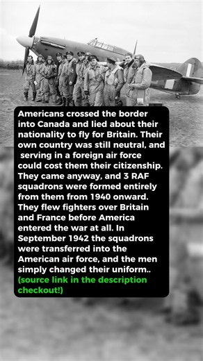 Americans Broke Their Own Country's Law to Fly for Britain #short #history #ww2