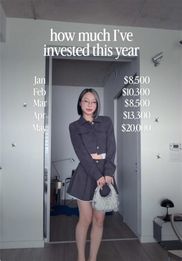 every $1 you invest now, is $5 your future self doesn’t have to worry about💅🏻 comment “STOCKS” to see what’s in my full portfolio! fyi your investing amounts don’t have to look like mine, mine is only high bc my income is high. but my months were once $50, $100, $150 too. we all start somewhere!! one of the biggest mistakes when it comes to investing is thinking you need larger amounts of $$$, therefore pushing it off. the point is to start, consistently invest every month, and never look back