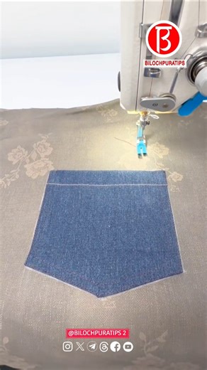 Rihan on Instagram: "The process of attaching a patch pocket Part 2803 Follow My Page Instagram : @bilochpuratips2 Follow My Page Instagram : @bilochpuratips2 . . . . . . #bilochpuratips2 #bilochpuratips #sewing #reels #needlework ."