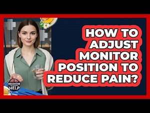 How To Adjust Monitor Position To Reduce Pain?