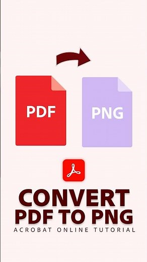 Convert PDF to PNG in Seconds (Easy Method) | Adobe Acrobat