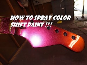 HOW TO SPRAY COLOR SHIFT PAINT / COLOR SHIFTING PAINT