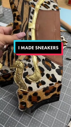 I made my own Jordan 1’s #shoemaking #imakeshoes #diyshoes #fyp #sewistsoftiktok #sewing #jordan