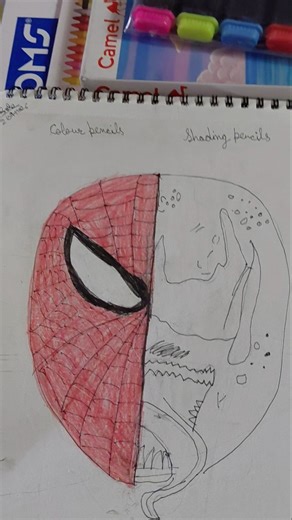 SPIDERMAN VS VENOM ART. LIKE AND SUBSCRIBE.