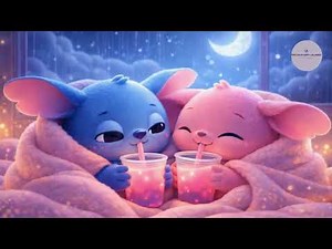Stitch & Angel Cozy Night Lullaby 🌙💙💗 | Relaxing Sleep Music