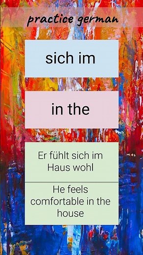 sich im - Practice German with Examples