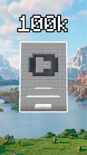 100k to 500M Minecraft Play Buttons! #playbutton #minecraft #shorts #500million
