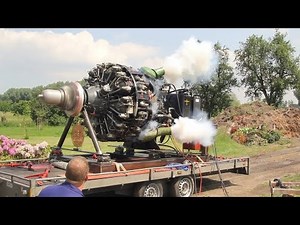 Curtiss-Wright R-3350 32-WA, 18 Cylinder Radial Engine (Sternmotor), first start in 32 years
