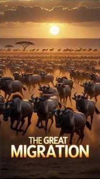 Wildebeest Make an AMAZING Migration 🐃🌍