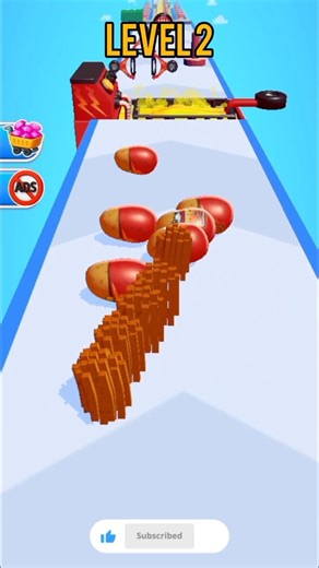 Potato Rush Level 2 🥔🔥 | Speed Control Impossible? 😱 #shorts #trendingshorts #potatorush