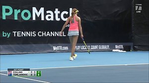 One set will determine our finalist. 🏆 Collins wins the second set in a drama-filled tiebreak. Stream live→ tnns.ch/app #UTRProMatchSeries | Tennis Channel