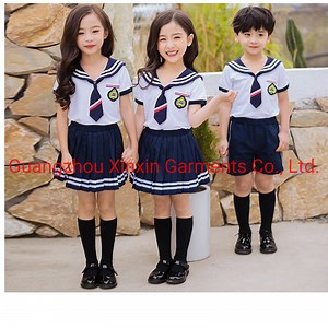 [Hot Item] Custom Manufacturer Kids Primary Kindergarten Preschool School Uniform Design (U180)