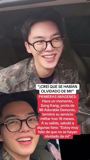 Song Kang termina su servicio militar y saluda a fans