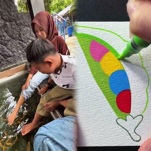 RAKA SAMA BIBIK KETAUNAN NGAMBILIN IKAN TERAPI‼️#minivlog #anakdesa #hiburan #shortvideo #vlog