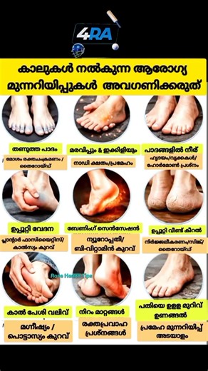കാലുകൾ നൽകുന്ന മുന്നറിയിപ്പുകൾ #treanding #malalyalam #health
