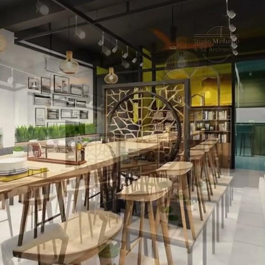 Modern Tea Café Interior Design | Cozy Minimalist Café Setup Ideas