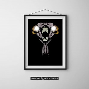 Grey Hound: Alien Wall Decor Art. Alien Face Art for Walkways, Entry Ways, Living Room, and Bedroom. Brings Brightness to Any Space. - Etsy
