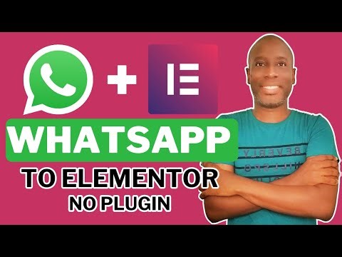 How to add Whatsapp chat button on Elementor without plugins