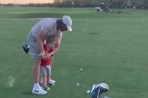 This video of Tommy Fleetwood giving his son his first golf lesson is exactly what we needed today