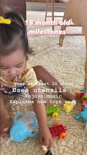 Developmental milestones for 18 month olds