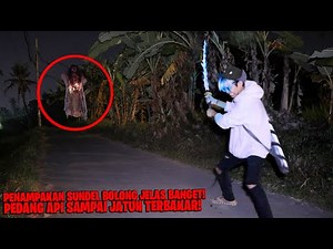 DITANTANG 1VS1 SAMA SUNDEL BOLONG, PEDANG API BIRU SAMPAI TERBAKAR! NAMPAK JELAS BANGET, JAM 1 MALAM