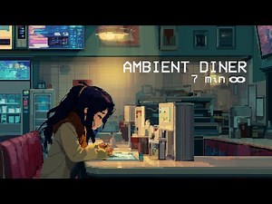 Diner Ambience for Sleep, Study, Writing | Busy Restaurant Background Noise | 7 Minute Loop