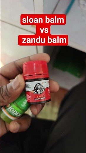 sloan balm vs zandu balm #shorts #ytshorts #salonsbalm #zandubalm #pain #musclepain