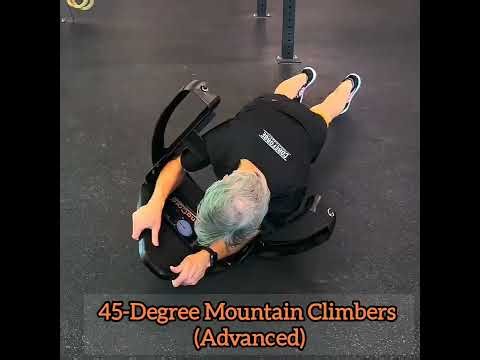 Performing 45°Mountain Climbers on the DynaCore® Fitness Training System