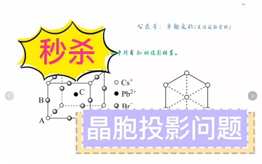 高考晶胞投影秒杀高中化学物质结构