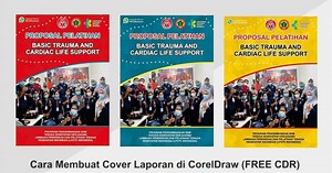 Cara Membuat Cover Laporan di CorelDraw   Free Desain Template Laporan
