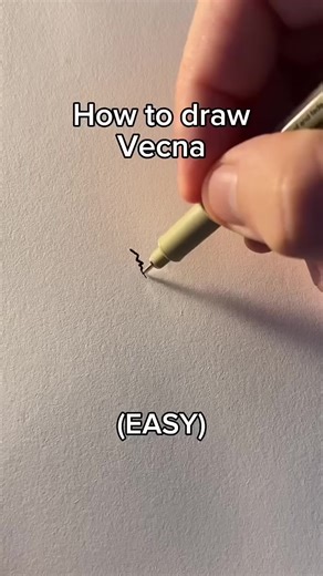 How to draw Vecna from Stranger Things EASY! #art #strangerthings #demogorgon #howtodraw