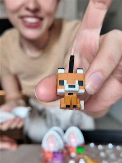 Minecraft kinder joys unpacking is here! follow for part 2, you didn't think that this was all 🤣