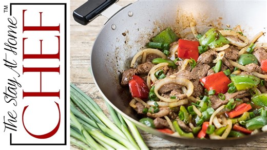 How to make easy Chinese pepper steak