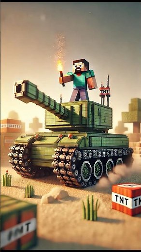 How To Build a Moving Tank in Minecraft! #minecraft